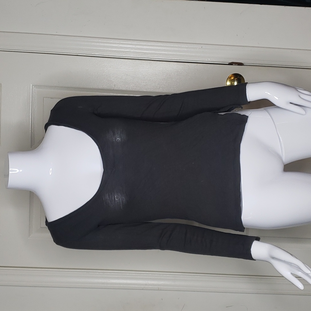 🤯3/$12 SMEG Gray Longsleeve Top Size XS Twilight Core Bella Swan Y2K Early 00s
